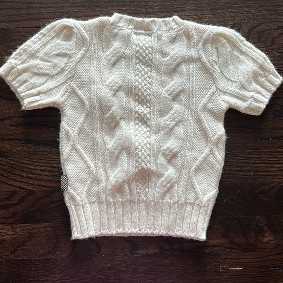 BURBERRY GIRLS ALPACA BLEND SWEATER - Picture 5 of 6